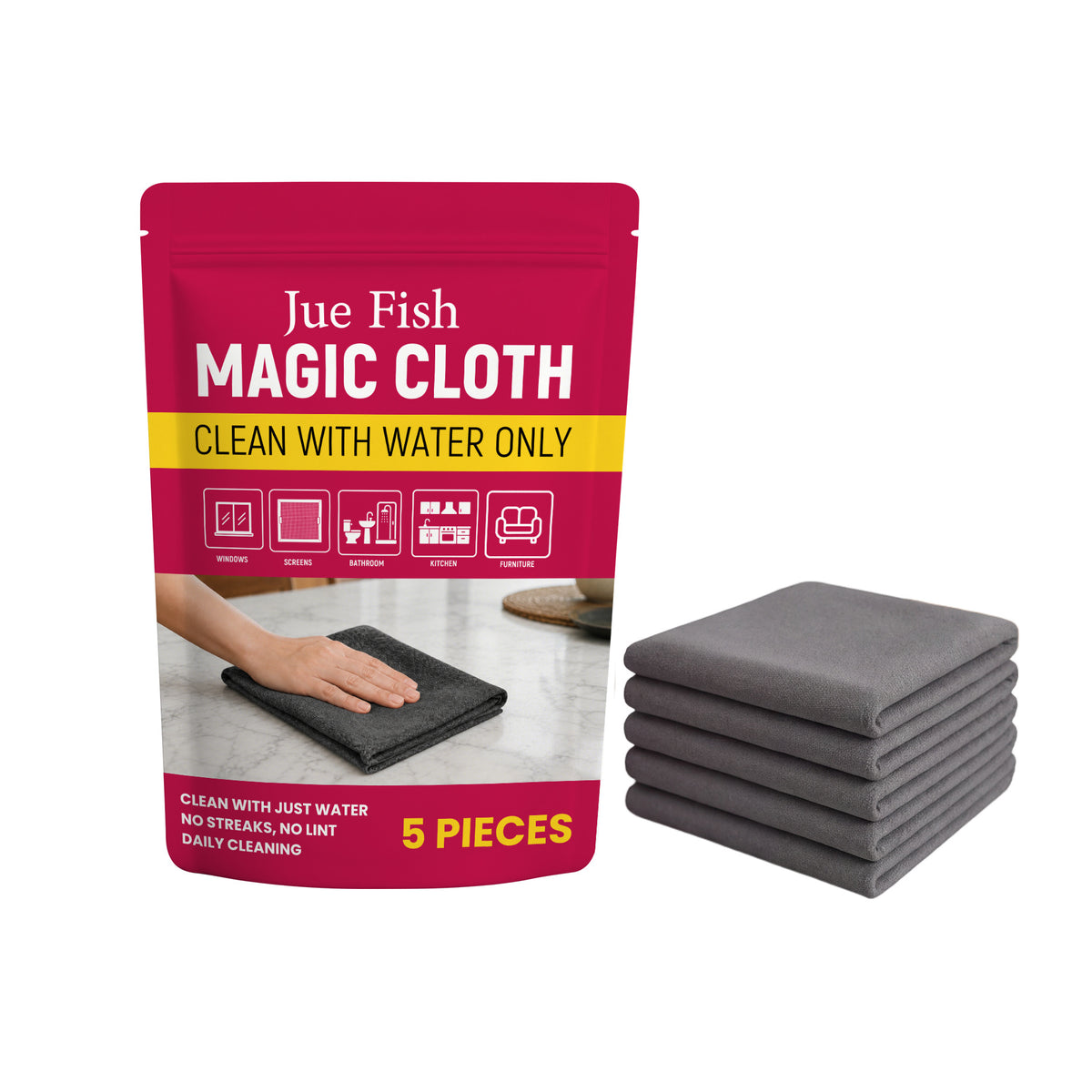 Cleaning Cloth Highly Absorbent And Lint-free For Kitchen And Household Chores