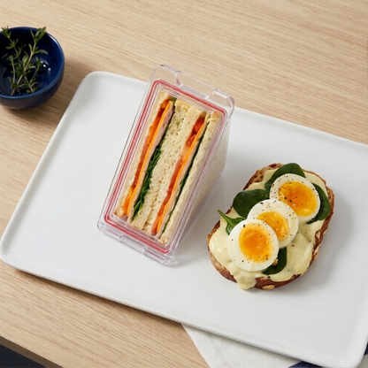 Reuse Triangle Magnetic Transparent Sandwich Crisper Kitchen Gadgets