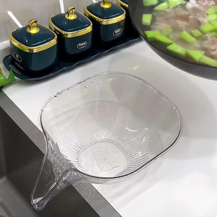 Household Self-contained Draining Taobao Dish Washing Fruit Basin