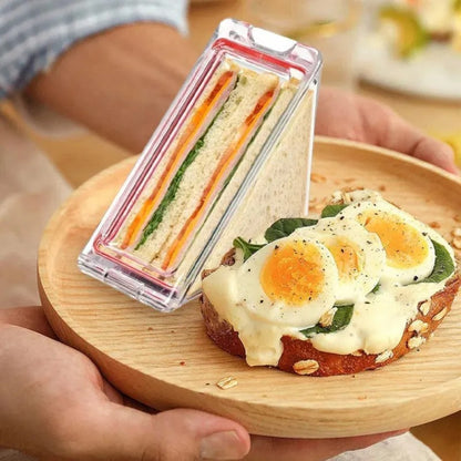 Reuse Triangle Magnetic Transparent Sandwich Crisper Kitchen Gadgets