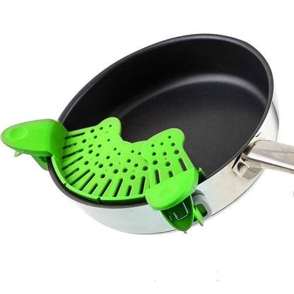 Universal Silicone Clip-on Pan Pot Strainer Anti-spill Pasta Pot Strainer Food Grade Rice Fruit Colander Strainer