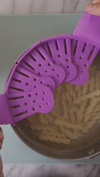 Universal Silicone Clip-on Pan Pot Strainer Anti-spill Pasta Pot Strainer Food Grade Rice Fruit Colander Strainer